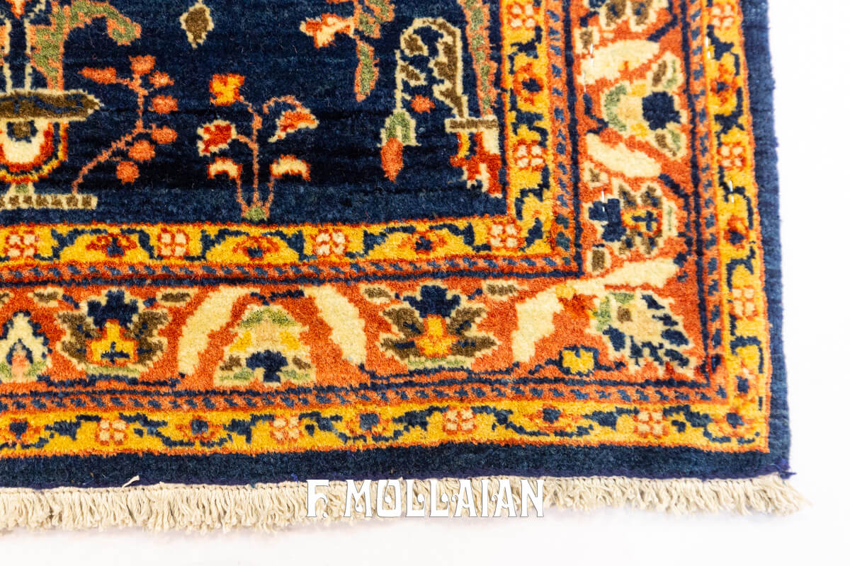 Antique Rug Sarouk Mohageran Deep Blue n°:488797